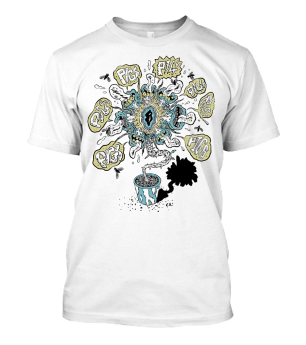 Pigs X7 Psychedelic Plantpot Blast T-Shirt