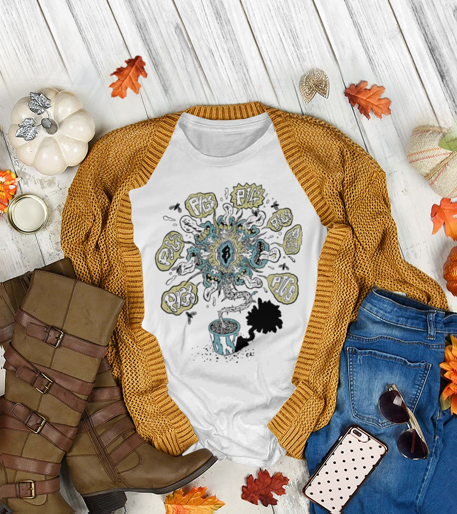 Pigs X7 Psychedelic Plantpot Blast T-Shirt