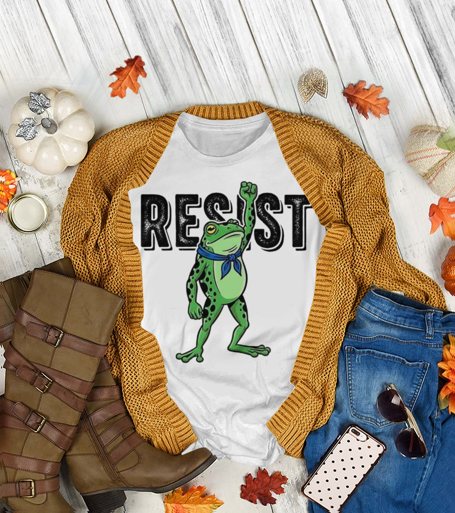 Portland Frog Resist Fist Bandana T-Shirt