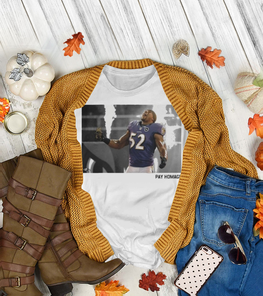 Ray Lewis Baltimore Ravens Legendary Passion NFL 52 T-Shirt