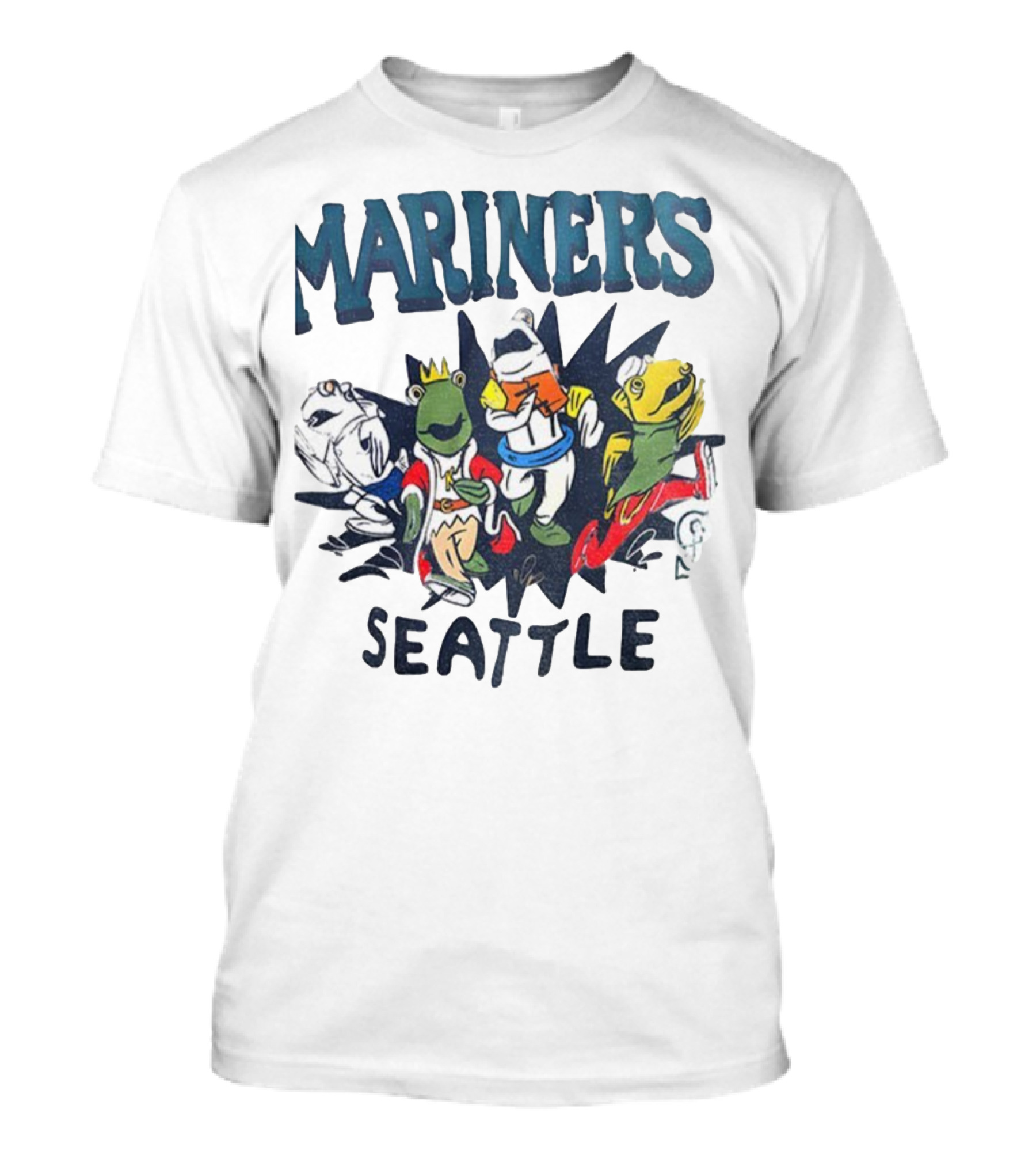 Mariners Seattle Salmon Run New Mascots T-Shirt