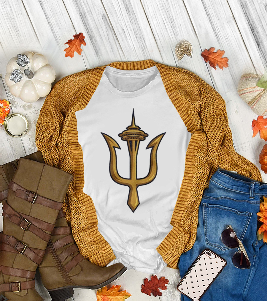 Seattle Mariners Trident Space Needle MLB Baseball 2025 Seize The Moments T-Shirt