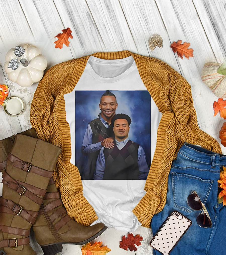 Bijan Robinson Tyler Allgeier Stepbrother Portrait Parody T-Shirt