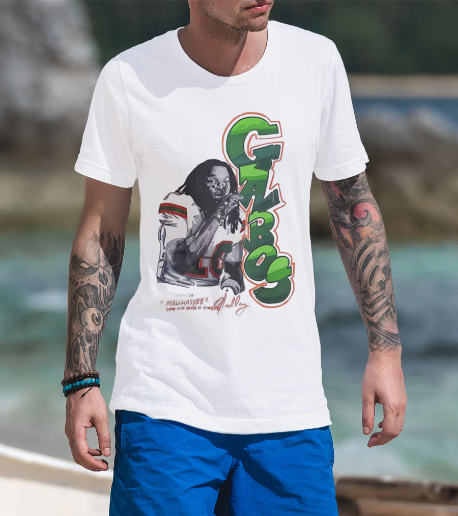 Malachi Toney Gabos Miami Hurricanes Malihassee Signature T-Shirt