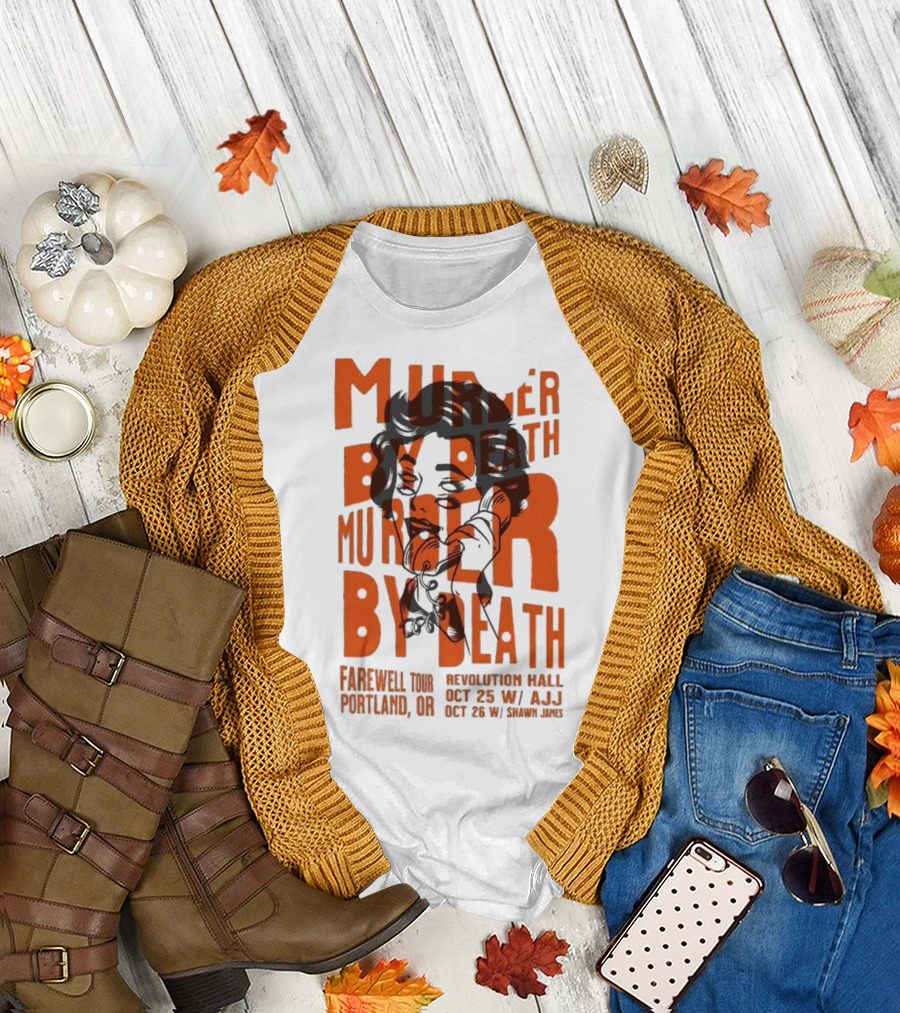 Murder By Death Farewell Tour Portland Revolution Hall Oct 23 24 2025 T-Shirt