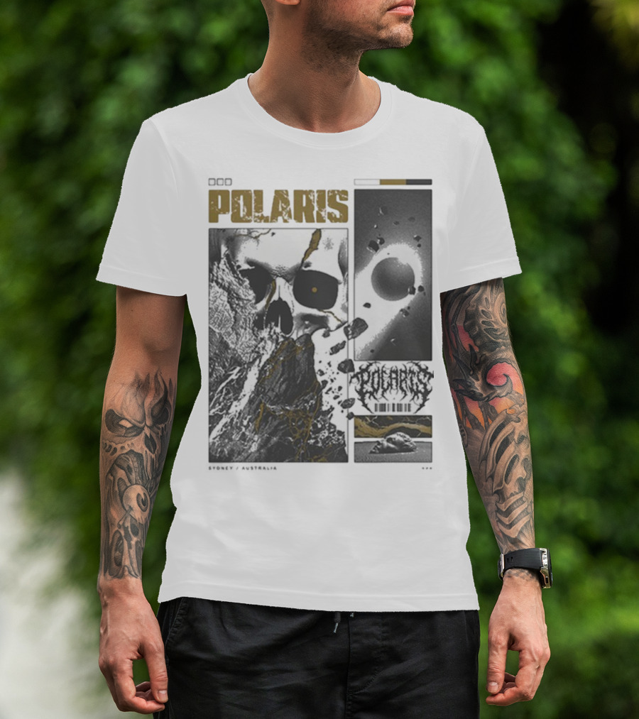 Polaris Kintsugi Skull Eclipse Aesthetic T-Shirt