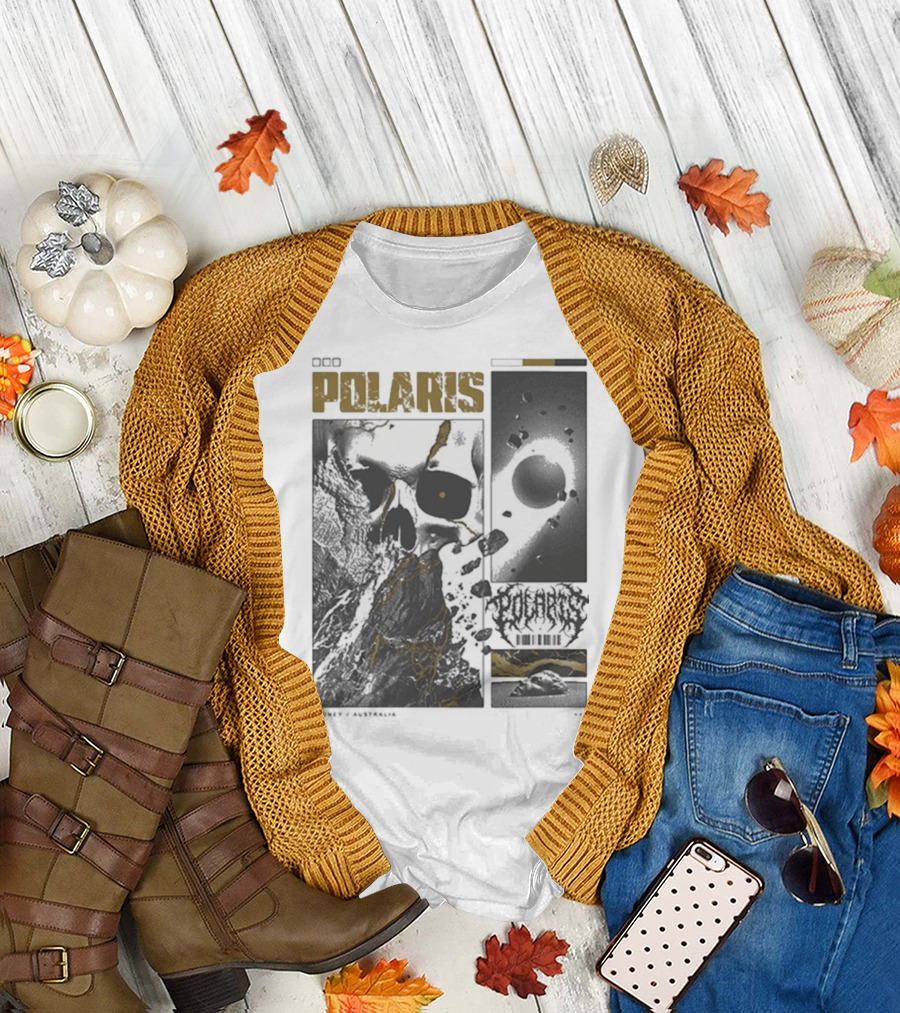 Polaris Kintsugi Skull Eclipse Aesthetic T-Shirt