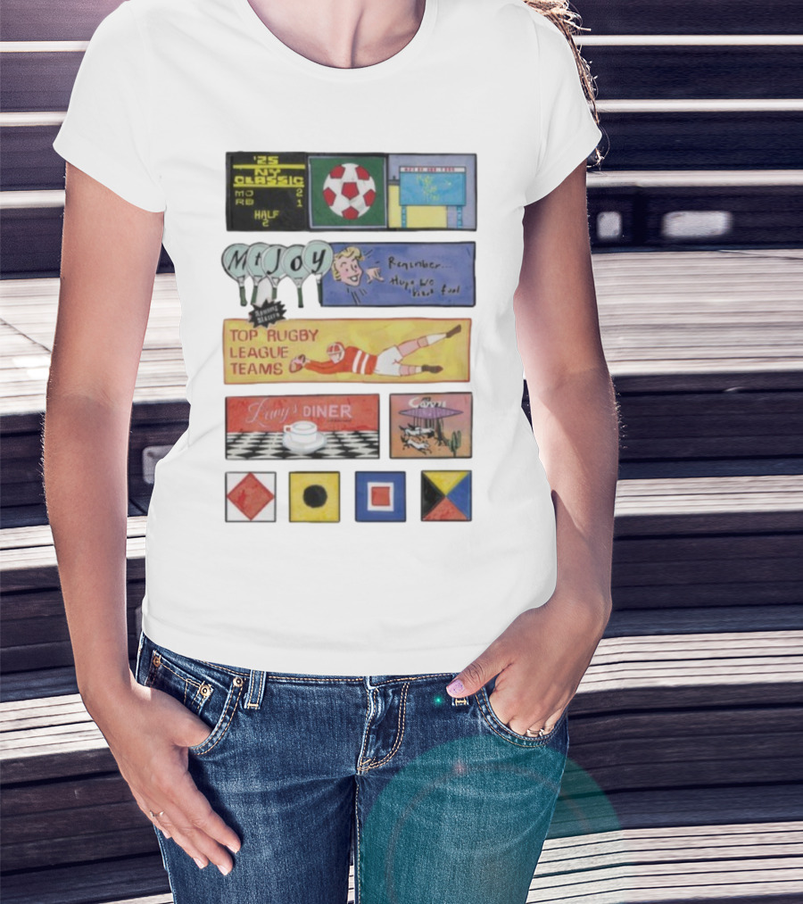 Rowing Blazers X Mt. Joy Top Rugby League Teams Vintage Sports Collaboration T-Shirt