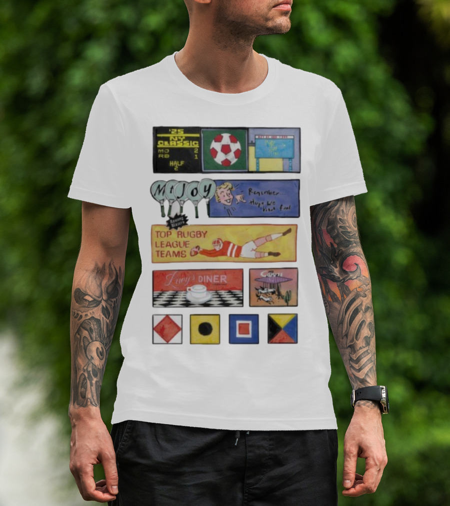 Rowing Blazers X Mt. Joy Top Rugby League Teams Vintage Sports Collaboration T-Shirt