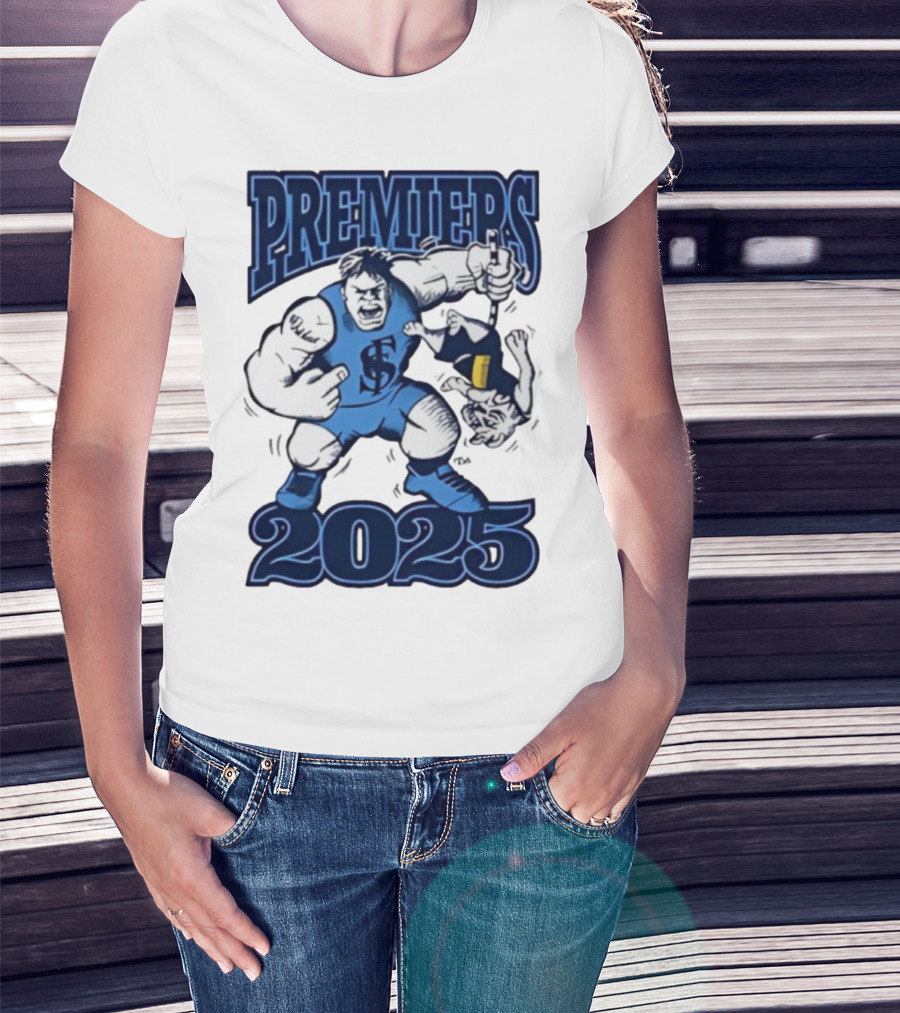Sturt Football Club Premiers 2025 Mascot Victory Image T-Shirt
