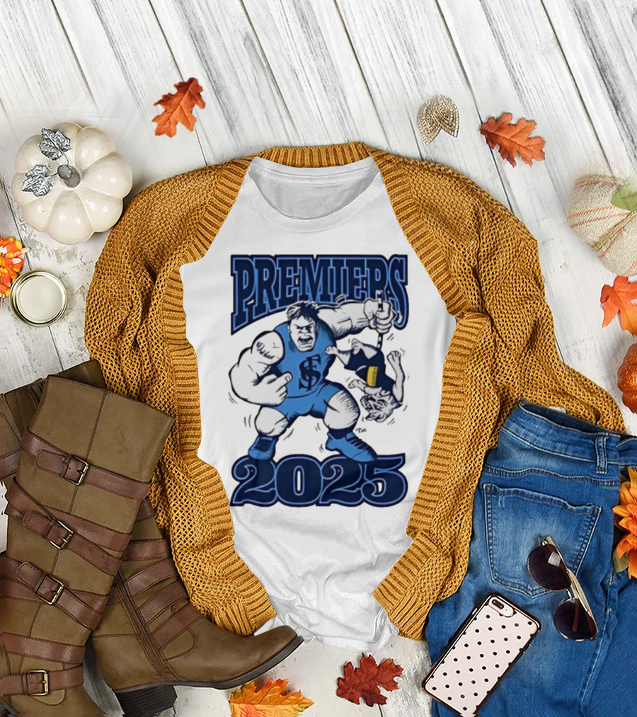 Sturt Football Club Premiers 2025 Mascot Victory Image T-Shirt