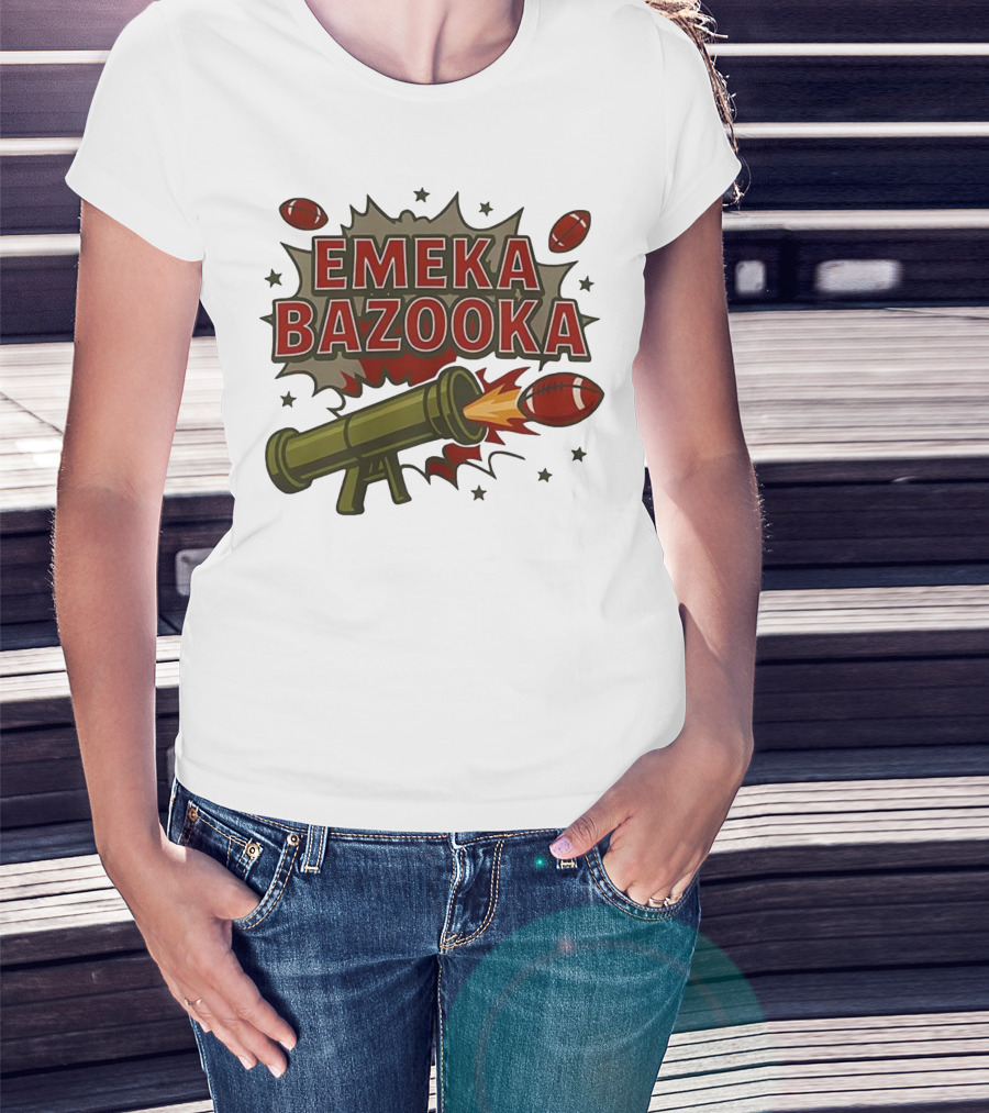 Tampa Bay Buccaneers Emeka Bazooka Football Blast T-Shirt