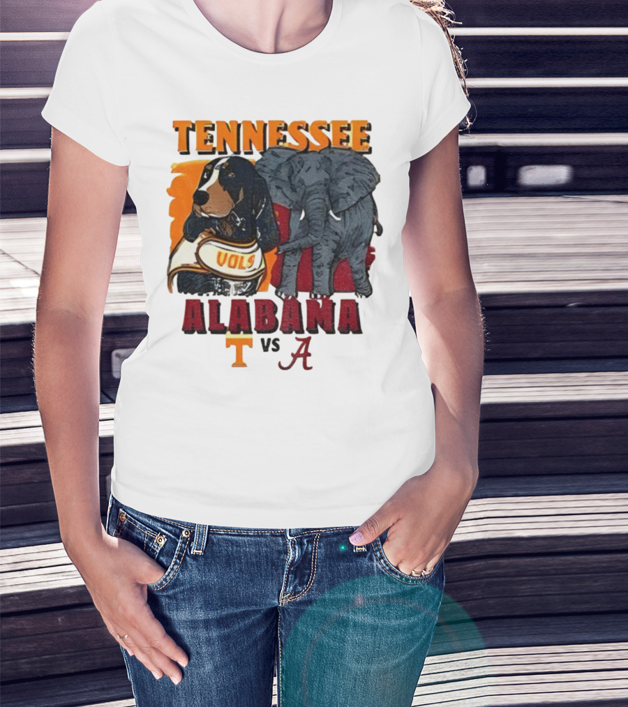 Tennessee Alabama Vols Vs Crimson Tide Mascots Third Saturday October 18 2025 T-Shirt