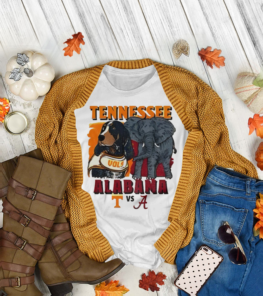 Tennessee Alabama Vols Vs Crimson Tide Mascots Third Saturday October 18 2025 T-Shirt