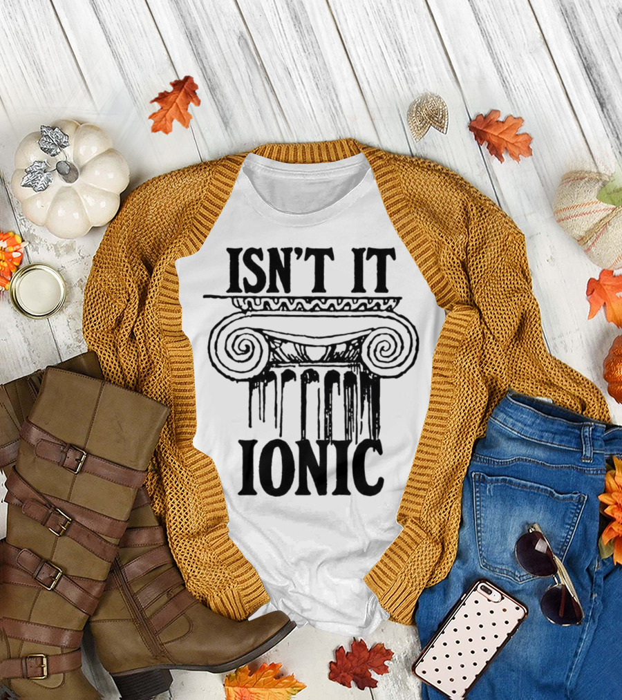 ISN'T IT IONIC Ancient Greek Column T-Shirt