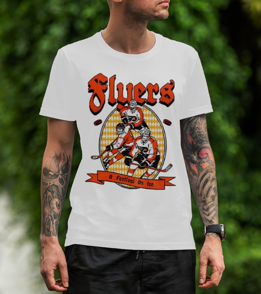 Philadelphia Flyers A Festival On Ice Hockey Team T-Shirt