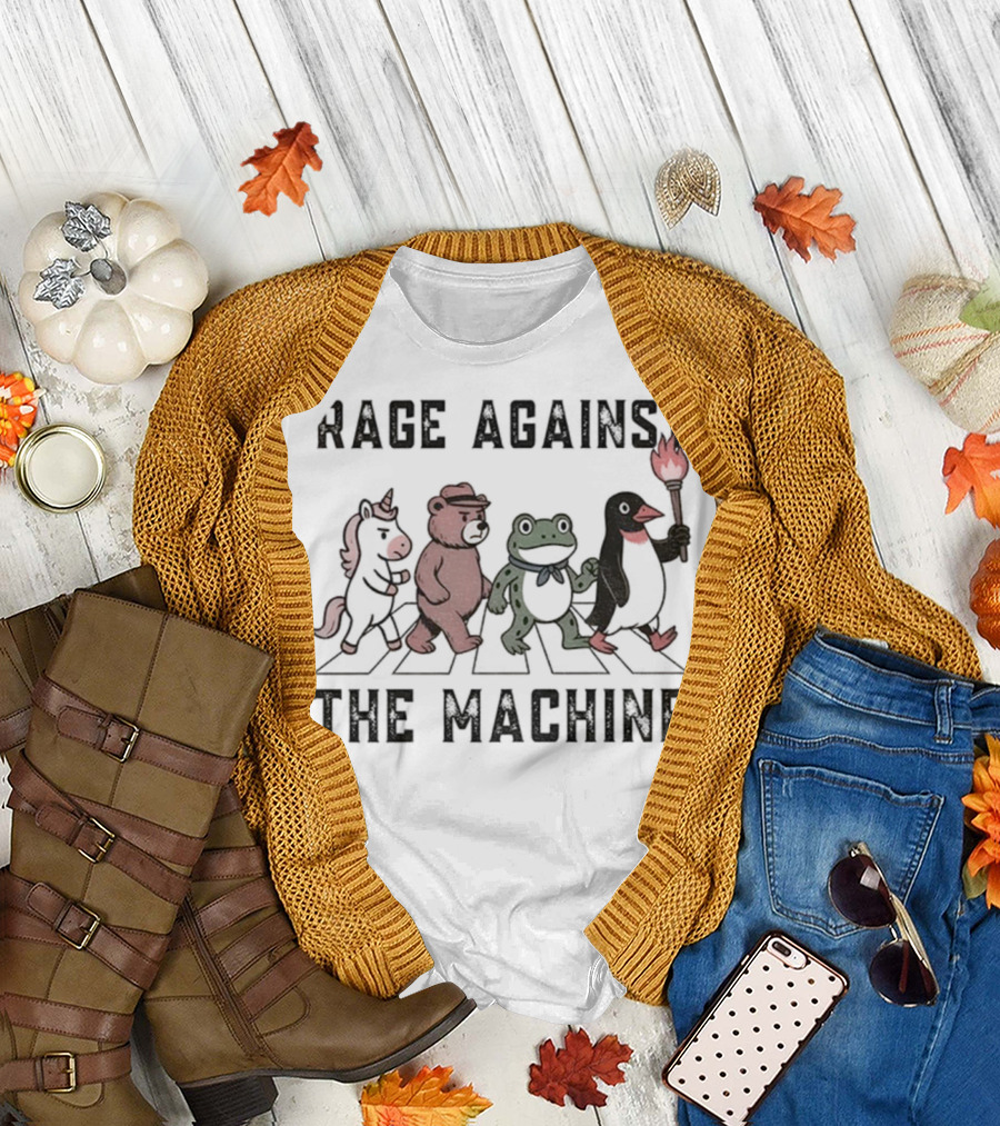 Rage Against The Machine Portland Frog Animal Walking Anti-ICE T-Shirt