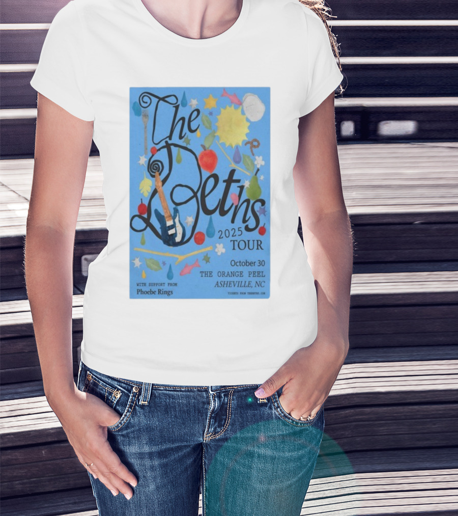 The Beths Tour 2025 The Orange Peel Asheville NC October 30 With Phoebe Rings T-Shirt