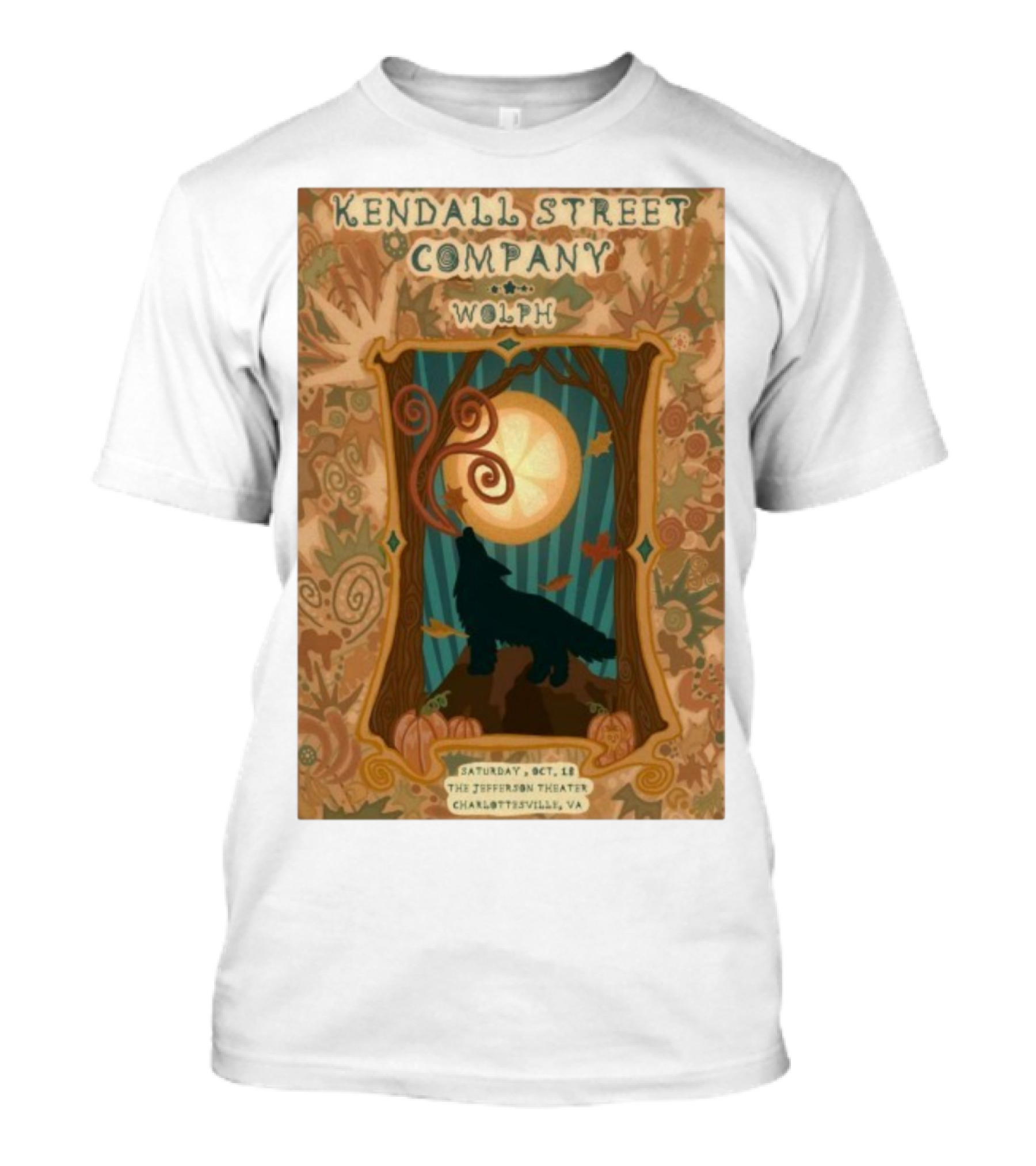 Kendall Street Company Wolph Jefferson Theater Charlottesville VA Oct 18 2025 T-Shirt