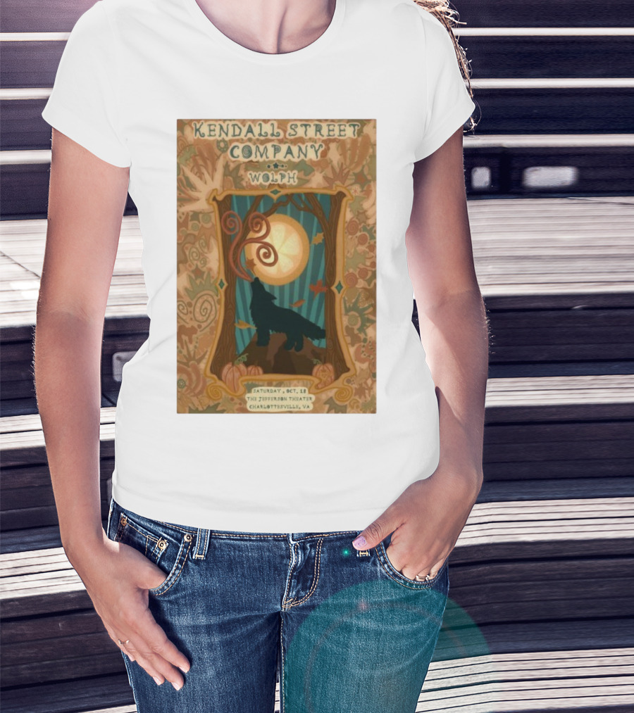Kendall Street Company Wolph Jefferson Theater Charlottesville VA Oct 18 2025 T-Shirt