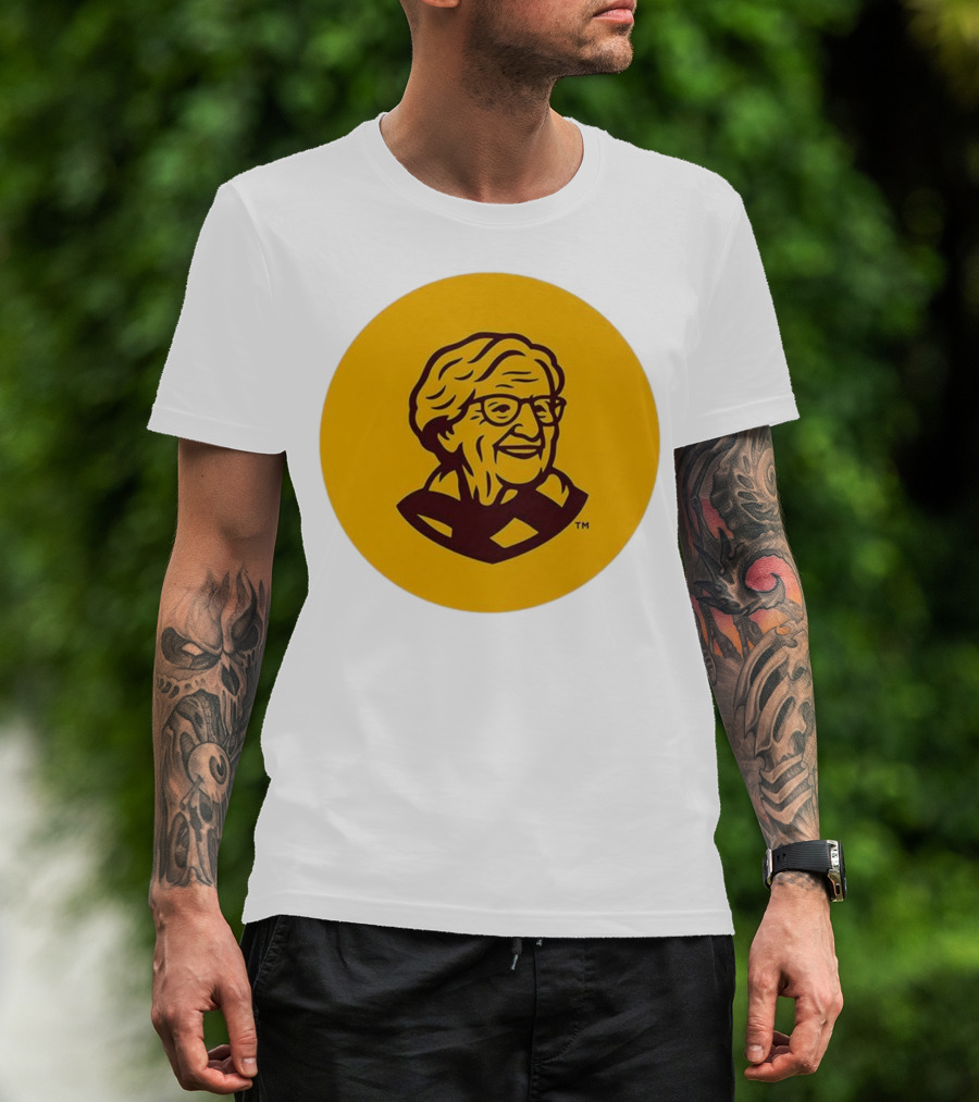 Loyola Chicago Sister Jean Trademark Icon Yellow T-Shirt