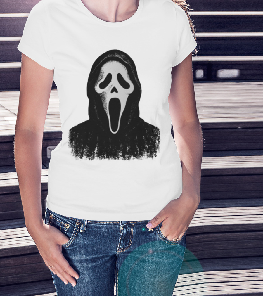 Monster Fresh Blank Ghostface Iconic Mask T-Shirt