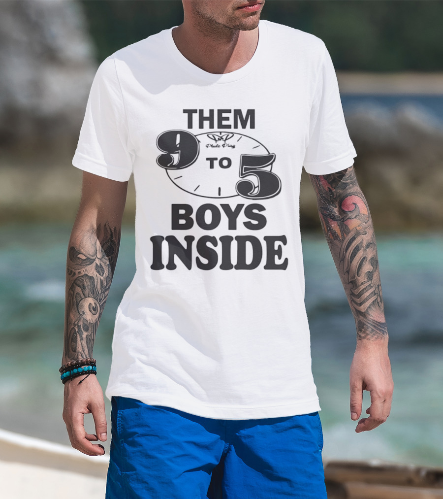 Them 9 To 5 Boys Inside Face T-Shirt
