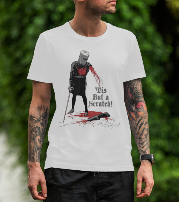 Monty Python Black Knight 'Tis But A Scratch Classic Scene T-Shirt