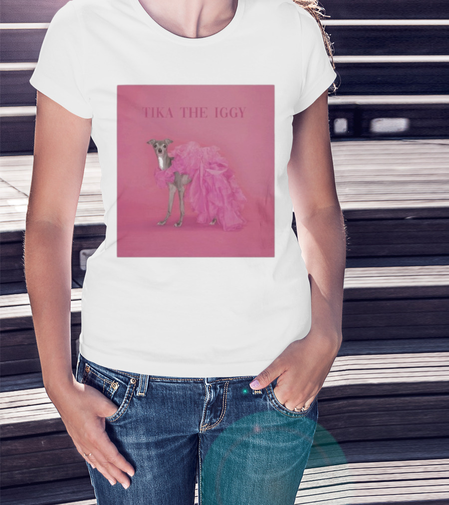 Tika The Iggy Pink Ruffle Fashion Tour T-Shirt