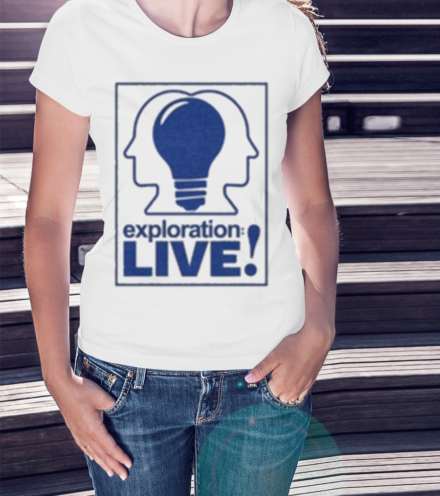 Exploration Live Heads With Lightbulb Icon T-Shirt
