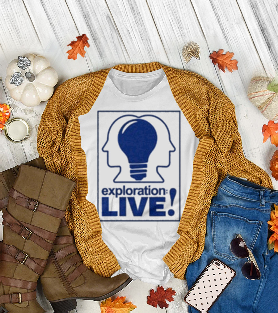Exploration Live Heads With Lightbulb Icon T-Shirt