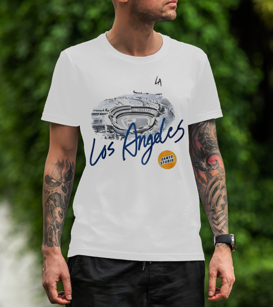 Los Angeles Dodger Stadium Vintage Jarto Studio 1883 Heritage T-Shirt