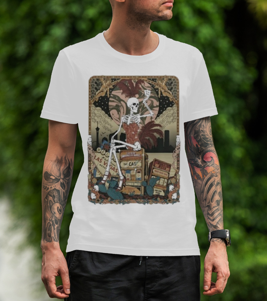 The Cab Welcome To Las Vegas Brooklyn Bowl NY 2025 Skeleton T-Shirt