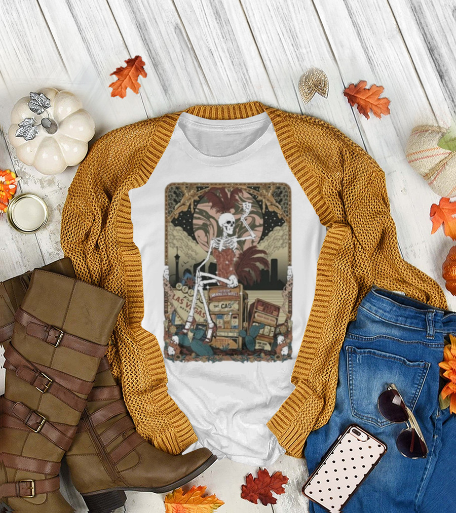 The Cab Welcome to Las Vegas Brooklyn Bowl NY 2025 Skeleton T-Shirt