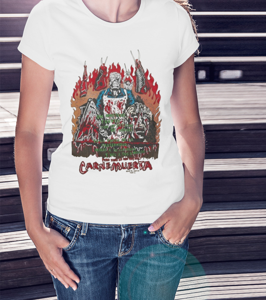 Carne Muerta Halloween Sangre Fraternidad Monstruo T-Shirt