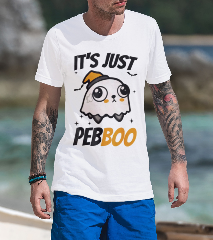 It's Just PebBoo Halloween Ghost Plush Cute Kawaii Spooky T-Shirt