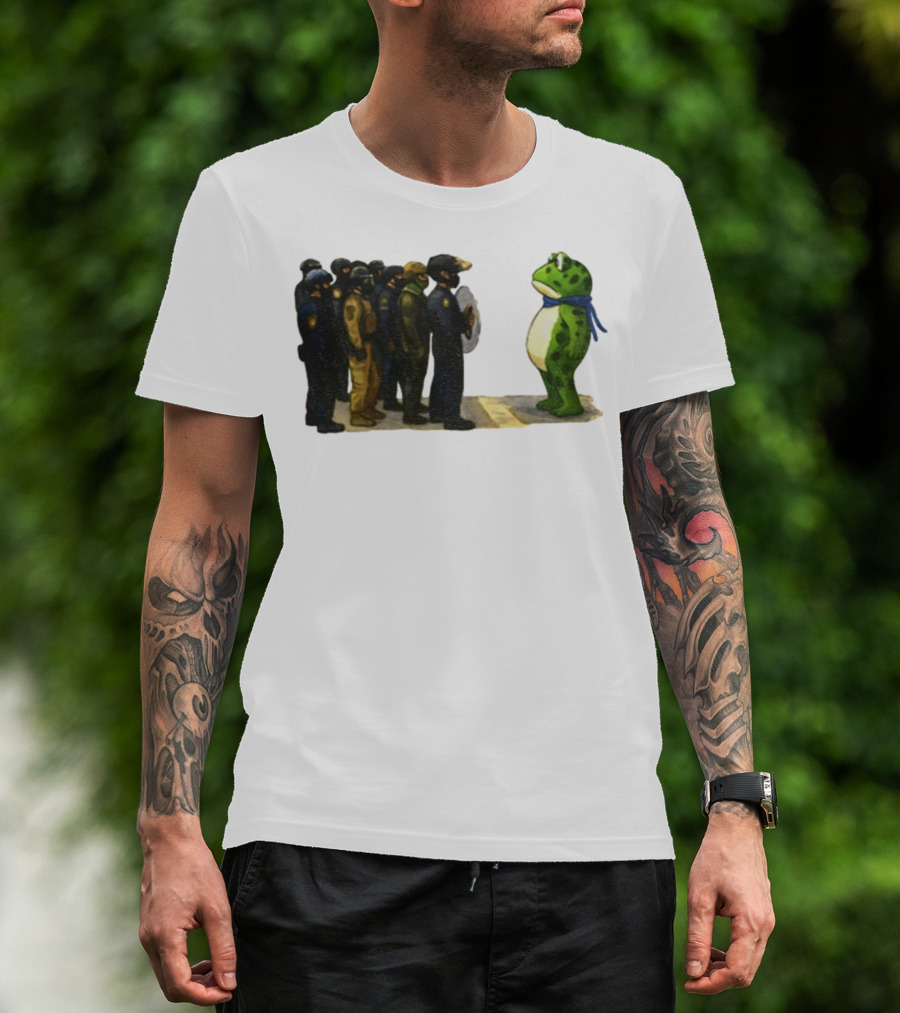 Portland Frog Protest Against ICE Deportation Resistance T-Shirt