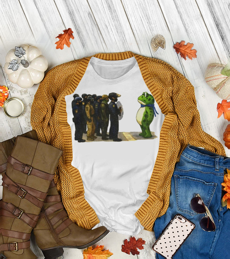 Portland Frog Protest Against ICE Deportation Resistance T-Shirt