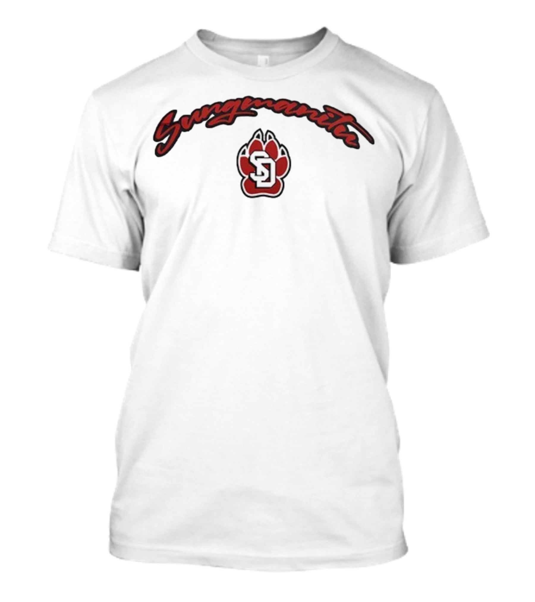 South Dakota Football Sungmanitu Native American Heritage SD Paw Print T-Shirt