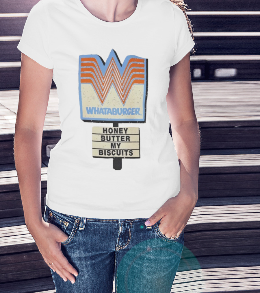 Whataburger Honey Butter My Biscuits Retro Logo T-Shirt