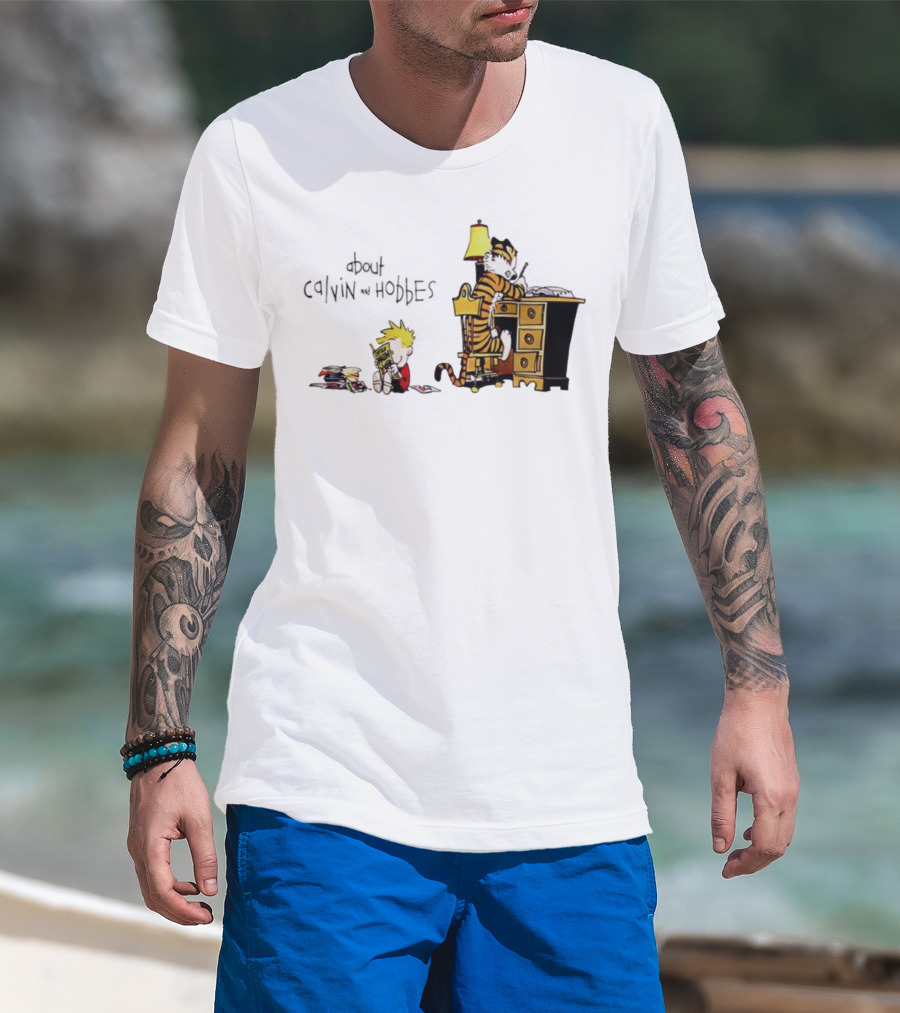 About Calvin And Hobbes Comics Reading And Writing T-Shirt