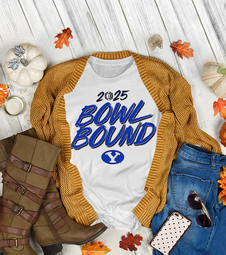 2025 Bowl Bound BYU Cougars Football Y Logo T-Shirt