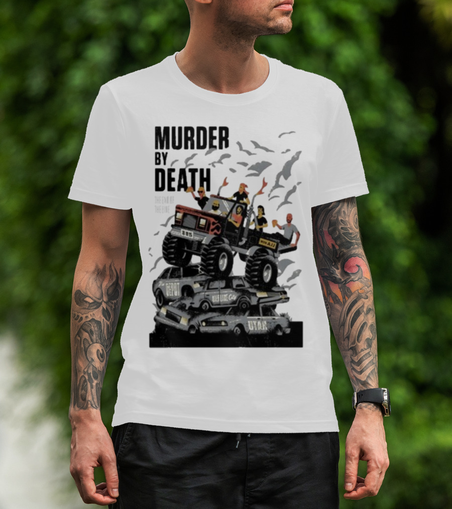 Murder By Death October 19 2025 Salt Lake City Tour Utah Depot Event Monster Truck Illustration T-Shirt