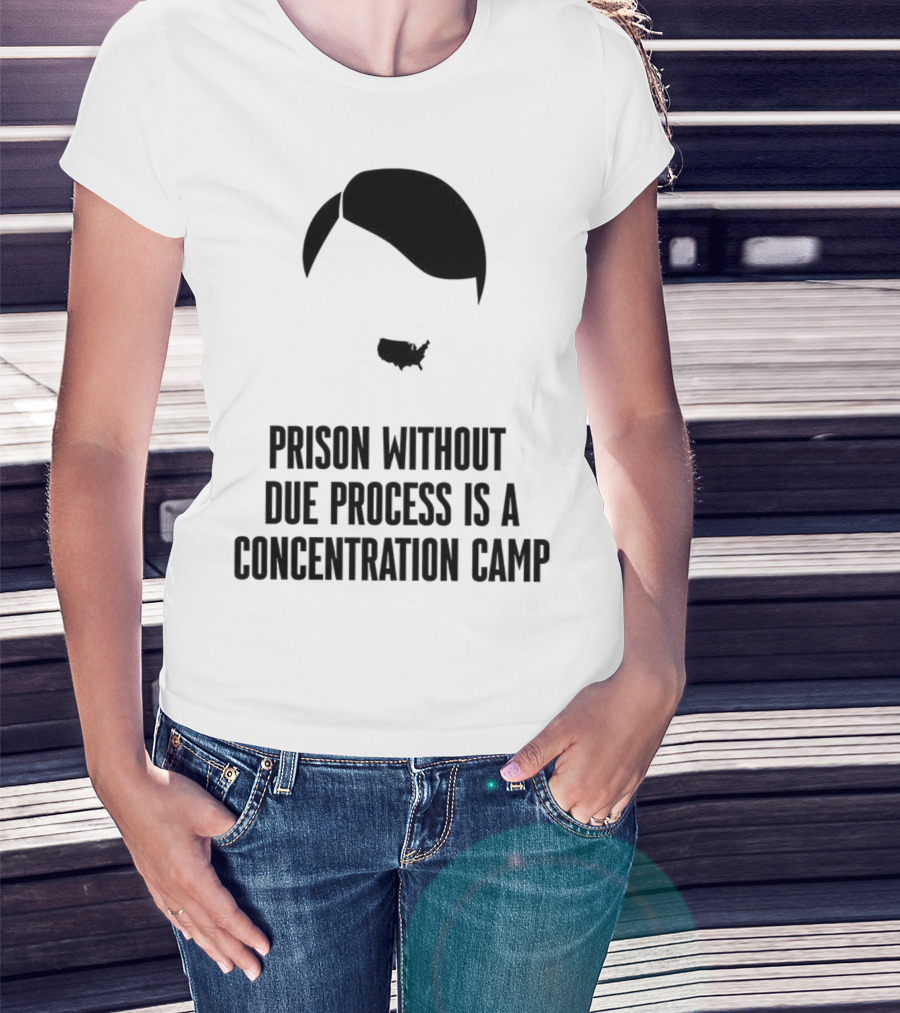 Prison Without Due Process Is A Concentration Camp Face Icon Illustration T-Shirt