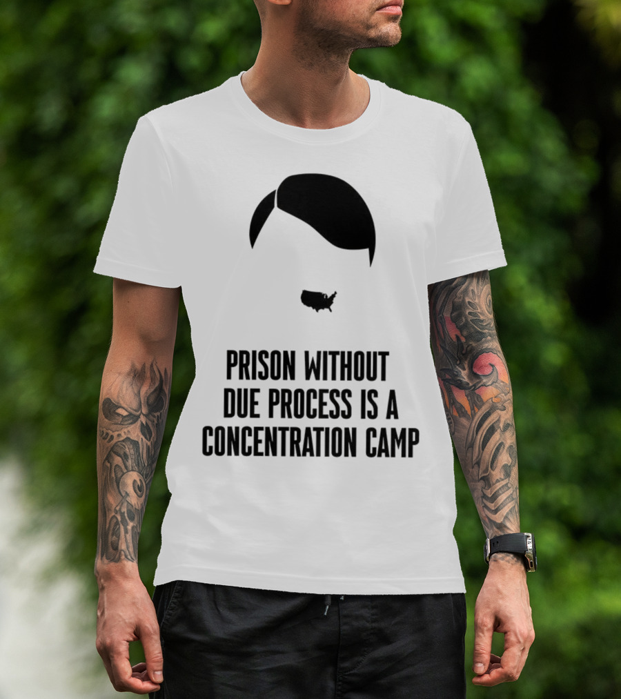 Prison Without Due Process Is A Concentration Camp Face Icon Illustration T-Shirt