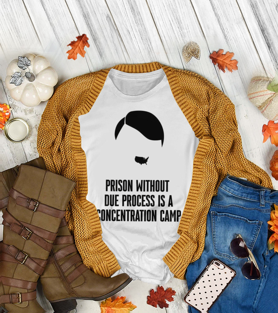 Prison Without Due Process Is a Concentration Camp Face Icon Illustration T-Shirt