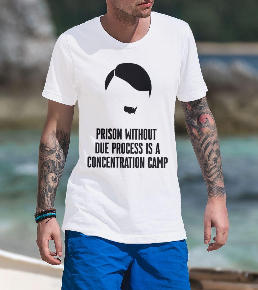 Prison Without Due Process Is A Concentration Camp Face Icon Illustration T-Shirt