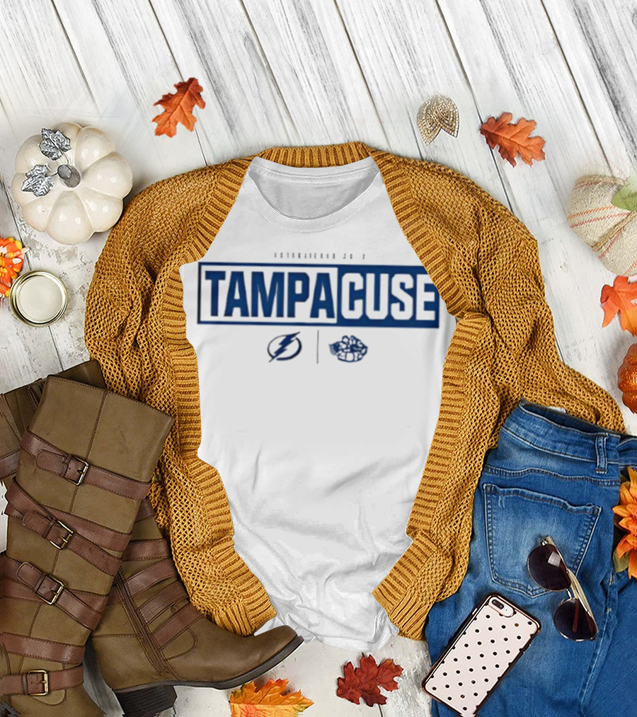 TampaCuse Syracuse Crunch and Tampa Bay Lightning Collaboration T-Shirt