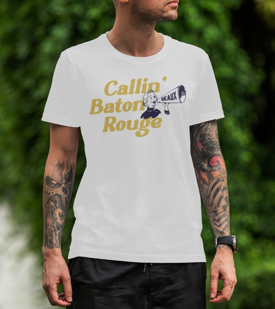 Callin’ Baton Rouge Geaux Megaphone Icon T-Shirt