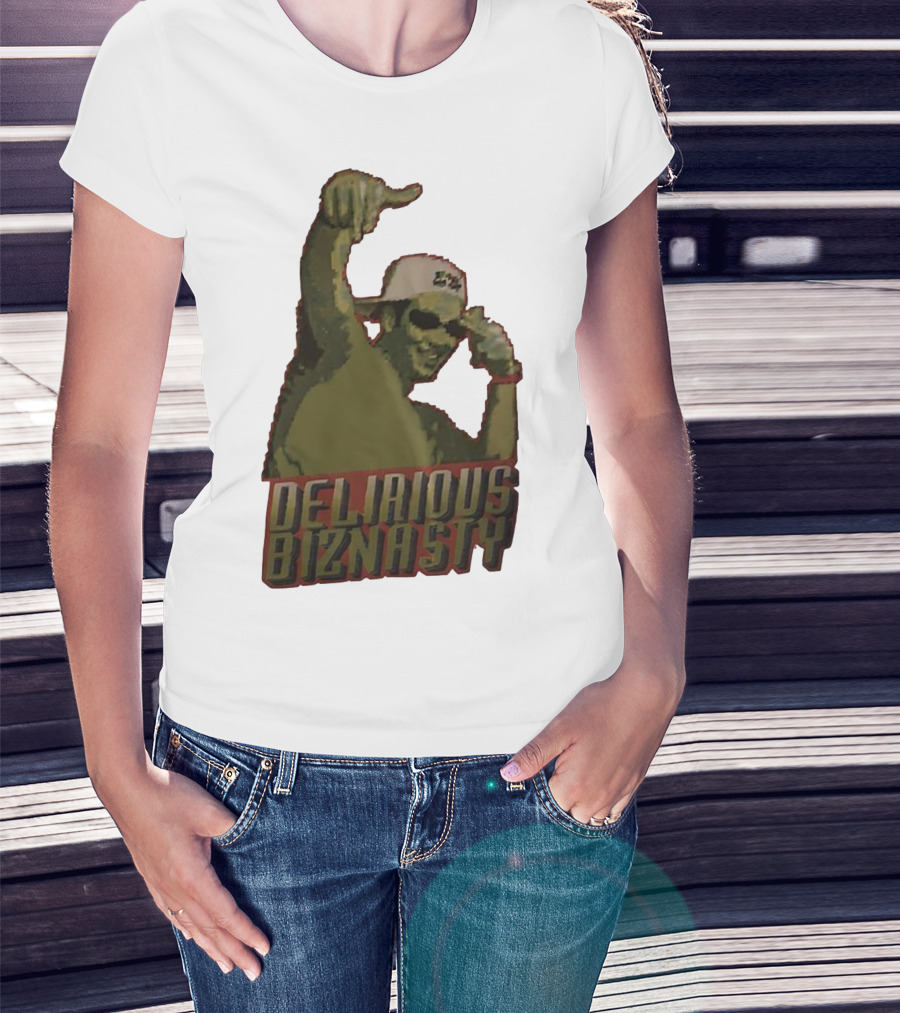 Delirious Biznasty Graphic With Man In Sunglasses And Cap T-Shirt